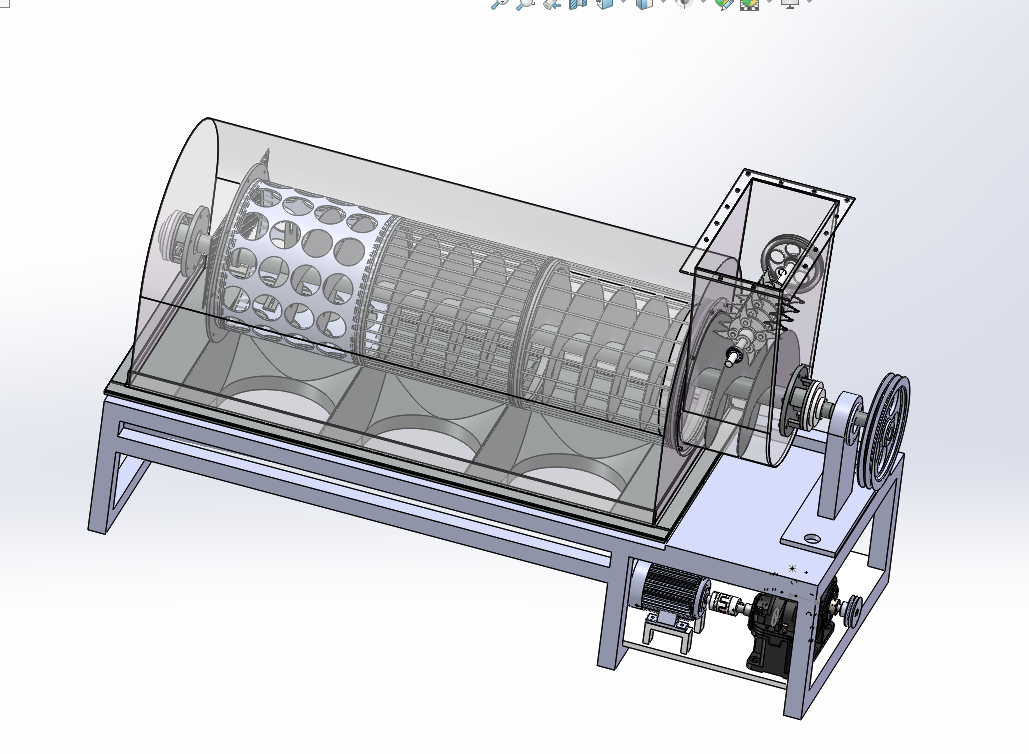 垃圾分拣装置结构设计-分选设备【三维SW模型】【含9张CAD图纸】